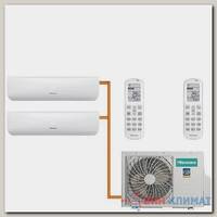 Мульти сплит система на 2 комнаты Hisense AMS-09UW4RMRKB00 / AMS-12UW4RXRKB00 / AMW2-18U4RXC