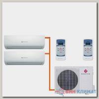 Мульти сплит система на 2 комнаты Dantex RK-M07C2N / RK-2M18HM2E-W