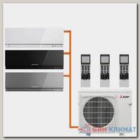 Мульти сплит система на 3 комнаты Mitsubishi Electric MSZ-EF22VGKW / MXZ-3F68VF