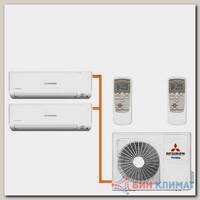 Мульти сплит система на 2 комнаты Mitsubishi Heavy SKM20ZSP-W / SCM40ZS-W