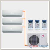 Мульти сплит система на 3 комнаты Dantex RK-M07C2N / RK-3M21HM2E-W