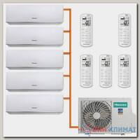 Мультисплит система на 5 комнат Hisense AMS-07UR4SVEDB65 / AMW-42U4SE / Блок распределитель F15E(Е)